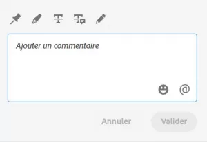 Aperçu de la fonctionnalité de commentaire de la maquette en ligne